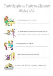 English Worksheet: Past Simple or Past Continuous 3