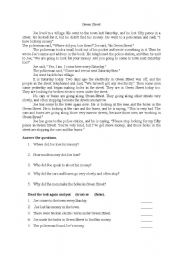 English Worksheet: green street