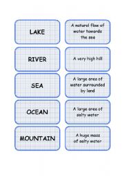 English Worksheet: CLASSROOM DICTIONARY - SET 3/6: GEOGRAPHY