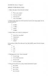 English worksheet: The Knight of the Nearly Dead