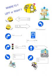 English Worksheet: Giving directions