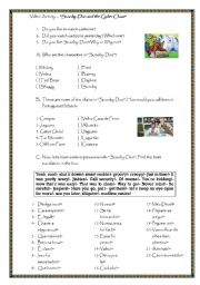 English Worksheet: VIDEO ACTIVITY- SCOOBY DOO & CYBER SPACE
