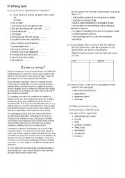 English Worksheet: Writing task 
