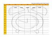 English worksheet: Sams  Schedule