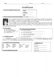 English worksheet: Basic English Test