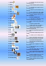 English Worksheet: Furniture Definitions