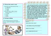 English Worksheet: the beggar