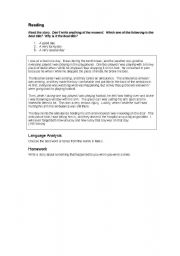 English worksheet: A Childhood Story - use present simple or continuous