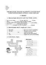 English Worksheet: past imple