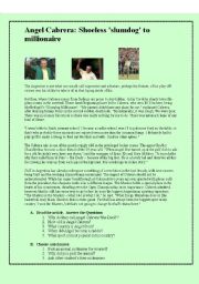 English worksheet: Angel Cabrera 