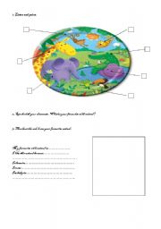 English Worksheet: WILD ANIMALS