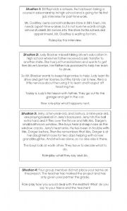 English Worksheet: Role-playing scenarios