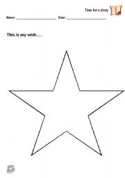 English worksheet: This is my wish