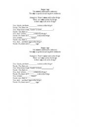 English Worksheet: some/any
