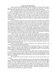 English Worksheet: Man And Environment