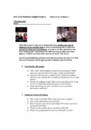 English worksheet: Ethical behaviour in the work place