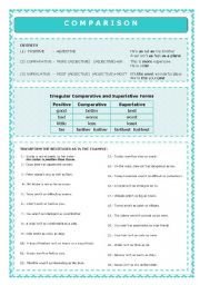 English Worksheet: Comparison 