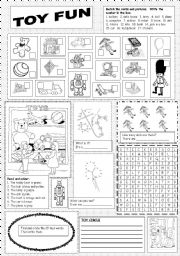 English Worksheet: Toy Fun