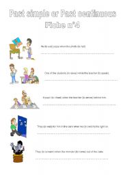 English Worksheet: Past simple or Past Continuous 4