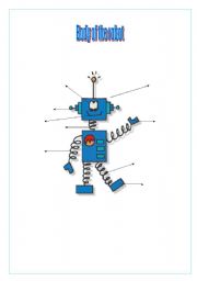 English worksheet: body of the robot