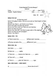 English worksheet: some any 