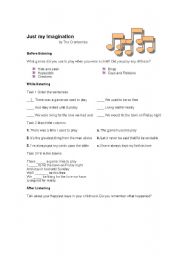English Worksheet: Just my imagination by Cranberries