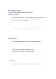 English Worksheet: Absolute Zero