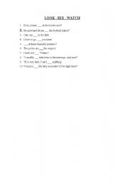 English worksheet: make