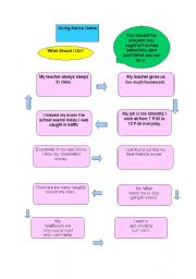 English worksheet: giving advice