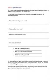 English Worksheet: Spanish Basketball players in NBA