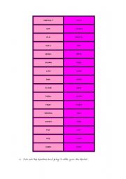 English Worksheet: opposite adjectives domino