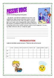 English worksheet: passve voice