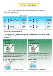 English Worksheet: present perfect tense