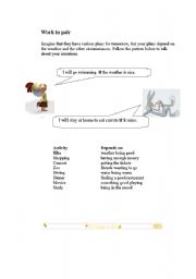 English worksheet: if clause