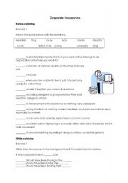 English Worksheet: desperate housewives - exercises to the episode 9, season 4