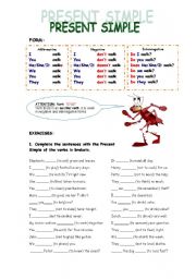 English Worksheet: Present Simple