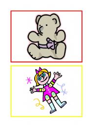 English Worksheet: Toys Flashcards