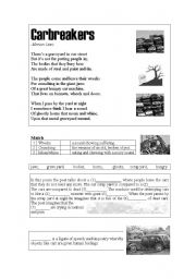 English worksheet: Carbreakers