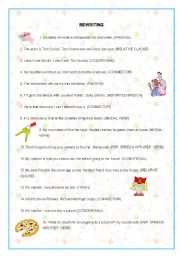 English Worksheet: REWRITING UPPER INTERMEDIATE (3rd part)