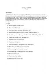 English Worksheet: Garden State Film