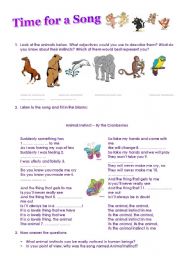 English worksheet: Animal Instinct