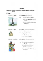 English worksheet: adverbs