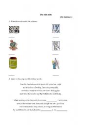 English worksheet: The Sick Note