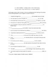 English Worksheet: worksheet