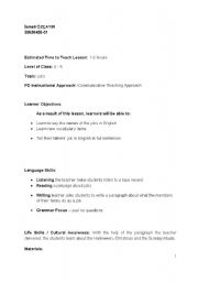 English Worksheet: plan