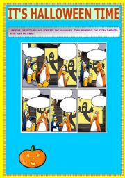English Worksheet: A spooky story