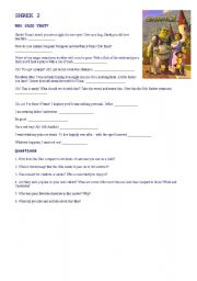 English Worksheet: MOVIE - SHREK 2