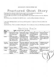 English Worksheet: Fractured Ghost Story