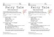 English worksheet: Fairy Tale