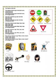 English Worksheet: The Wheels on The Bus